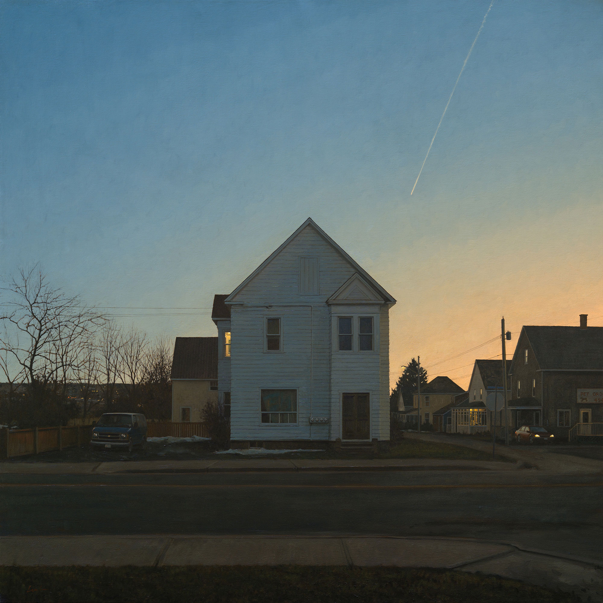 A painting called, 'Tenant,' by Linden Frederick